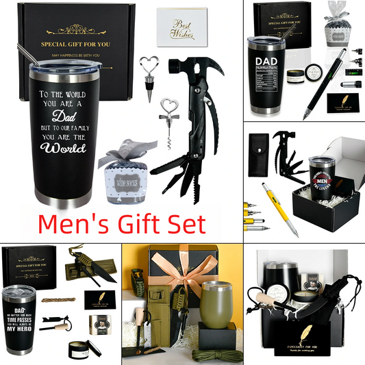 Men's gift large-capacity thermos cup high-end practical outdoor camping tools Gift Box birthday Father's Day souvenir